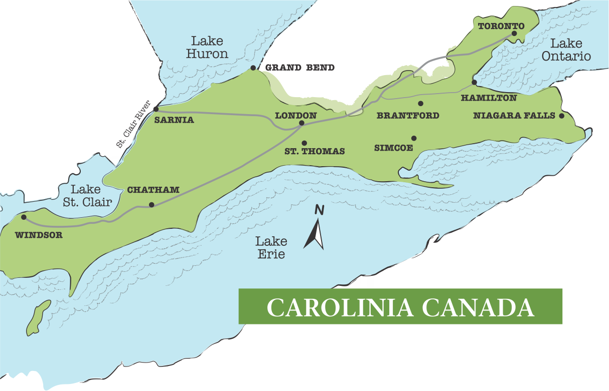 carolinian canada life zone map