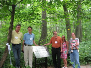 Carey Family siblings at dedication of the Carey Carolinian Arboretum and Trail
